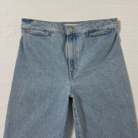 Madewell Emmett Wide Leg Jeans • Crop • High Rise • Blue Light Wash • Size 27 - Picture 7 of 16